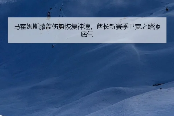 马霍姆斯膝盖伤势恢复神速，酋长新赛季卫冕之路添底气